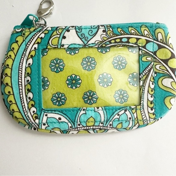 Vera Bradley peacock small ID coin purse. - Picture 2 of 3